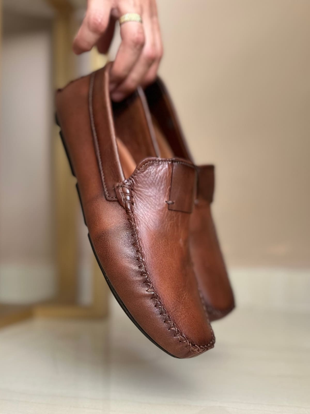 MOCASINES KRAP - EN CUERO - PARA HOMBRE - REF: 101 imagen 2