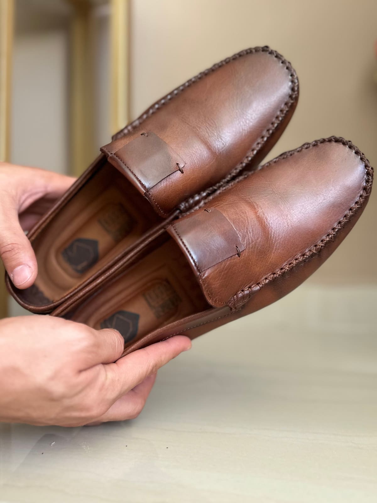 MOCASINES KRAP - EN CUERO - PARA HOMBRE - REF: 101 imagen 4