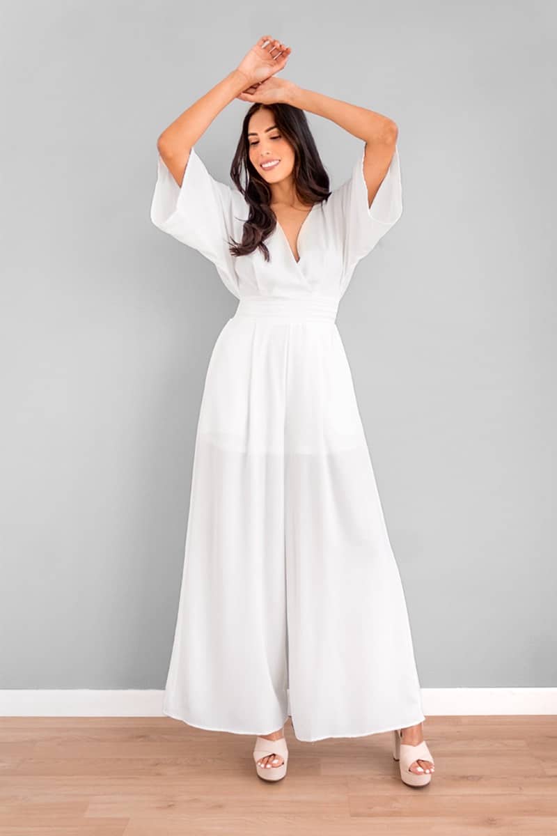Jumper Manga Amplia Blanco imagen 3