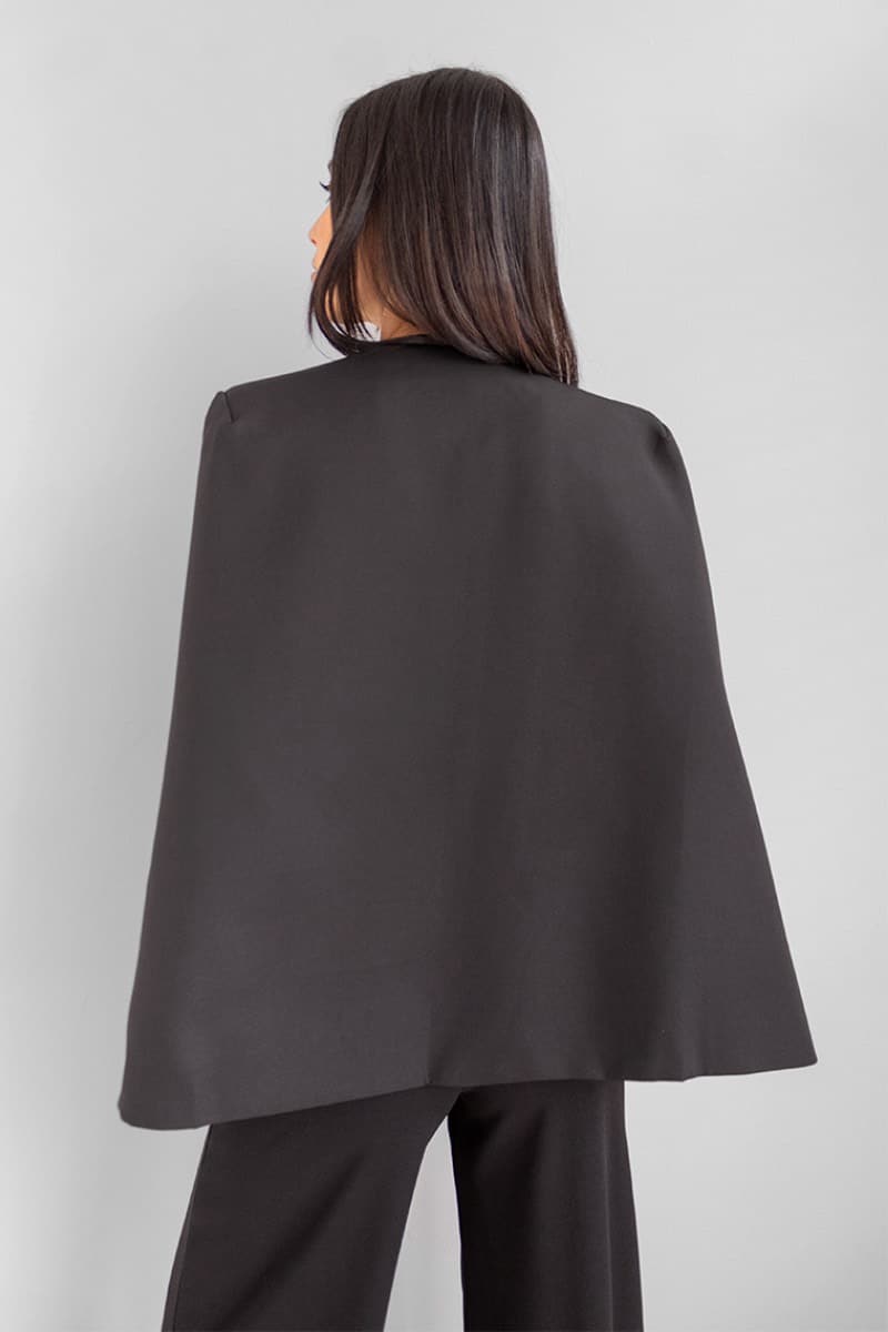 Blazer Capa Negro imagen 8