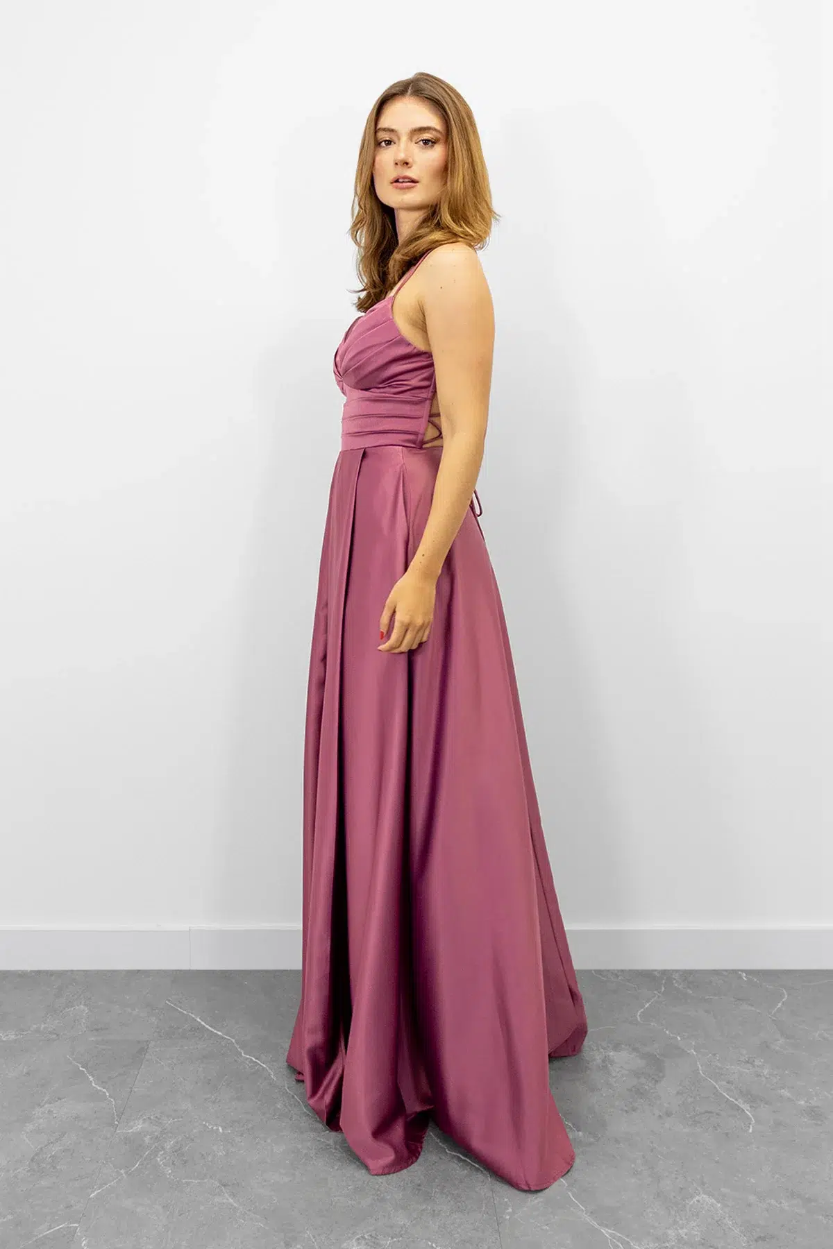Vestido Falda en A Top Ajustado Rosa imagen 2