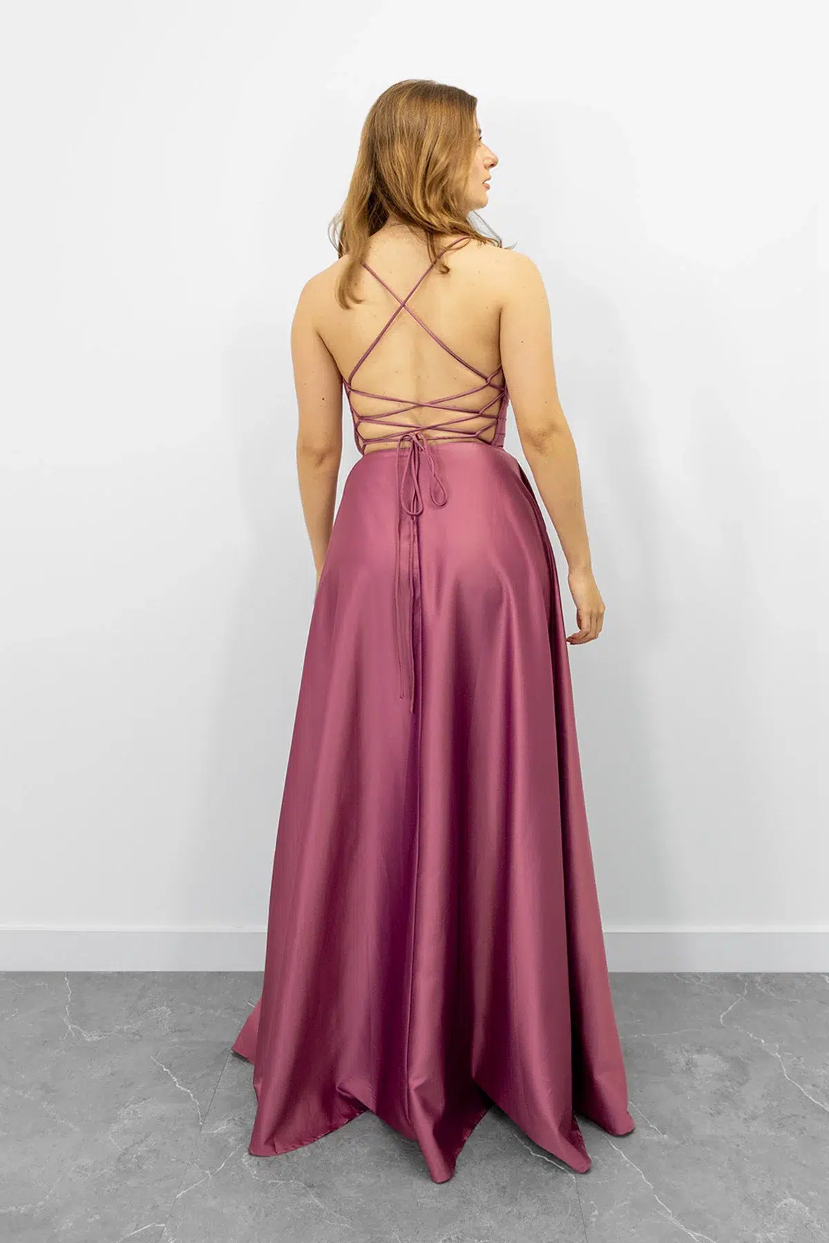 Vestido Falda en A Top Ajustado Rosa imagen 3