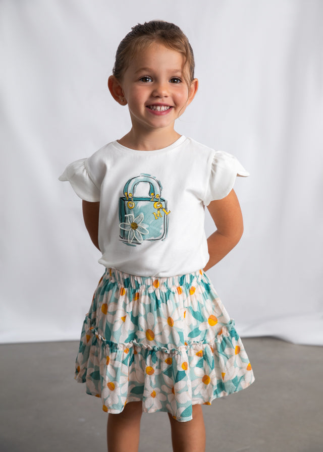 Falda Dobby Estampada Daisy Lagoon imagen 2