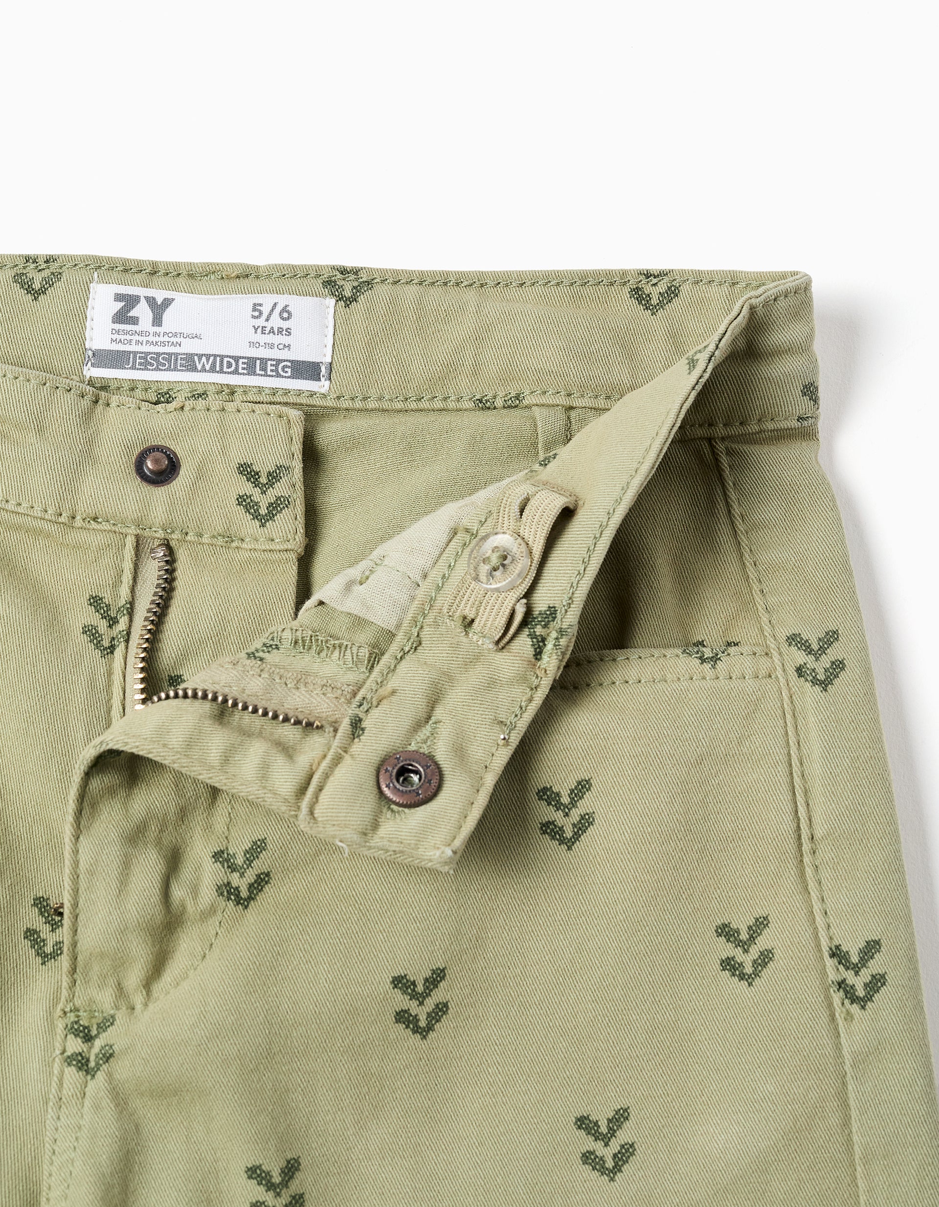 Pantalón Twill Aop Musgo imagen 2