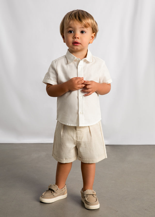 Conjunto Bermuda Lino Baby Ceremonia imagen 2