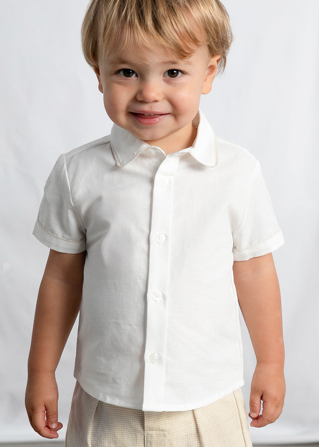 Conjunto Bermuda Lino Baby Ceremonia imagen 4
