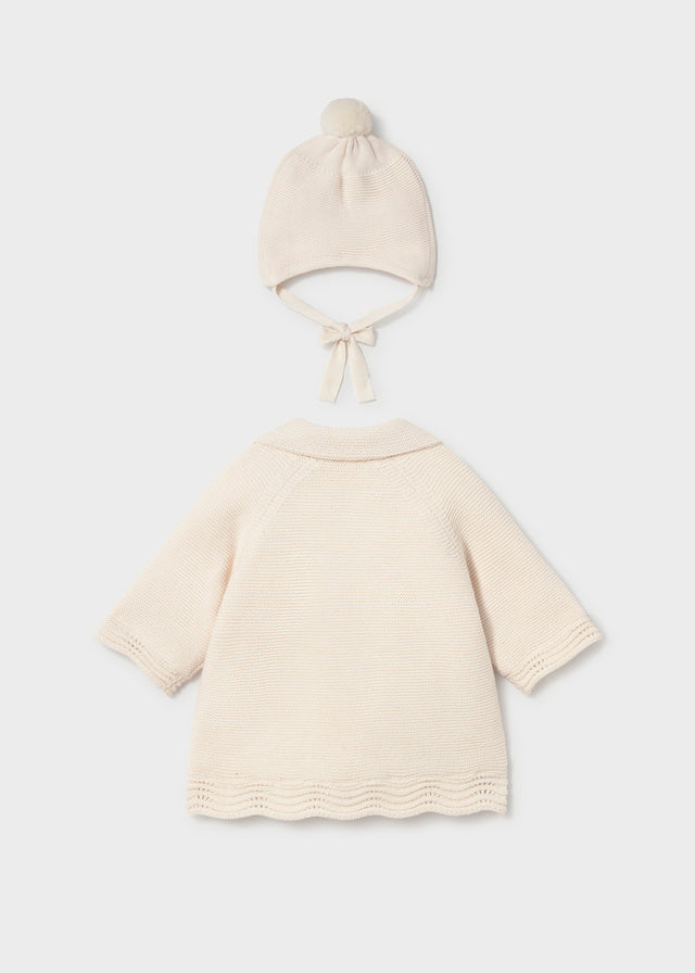 Saco Con Gorro Tejido New Ceremonia imagen 4