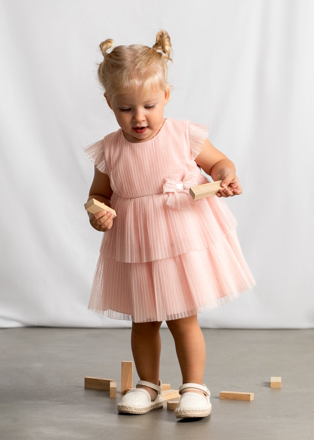 Vestido Tul Plisado Flora Baby imagen 2