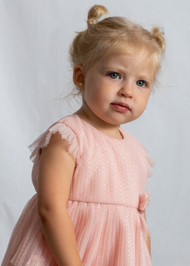 Vestido Tul Plisado Flora Baby imagen 4