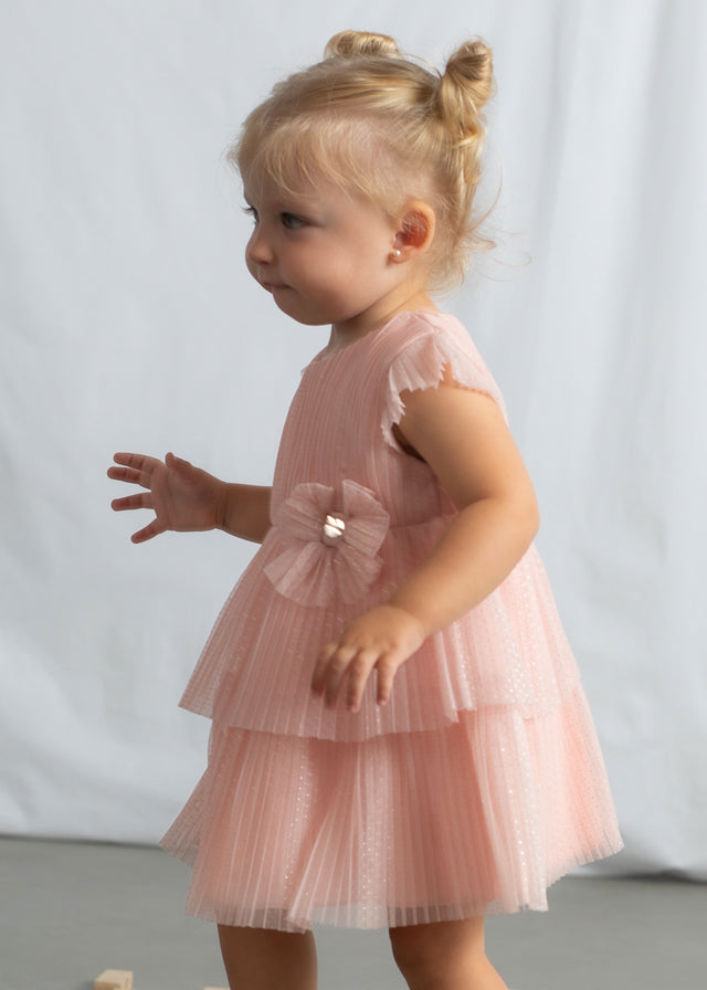 Vestido Tul Plisado Flora Baby imagen 6